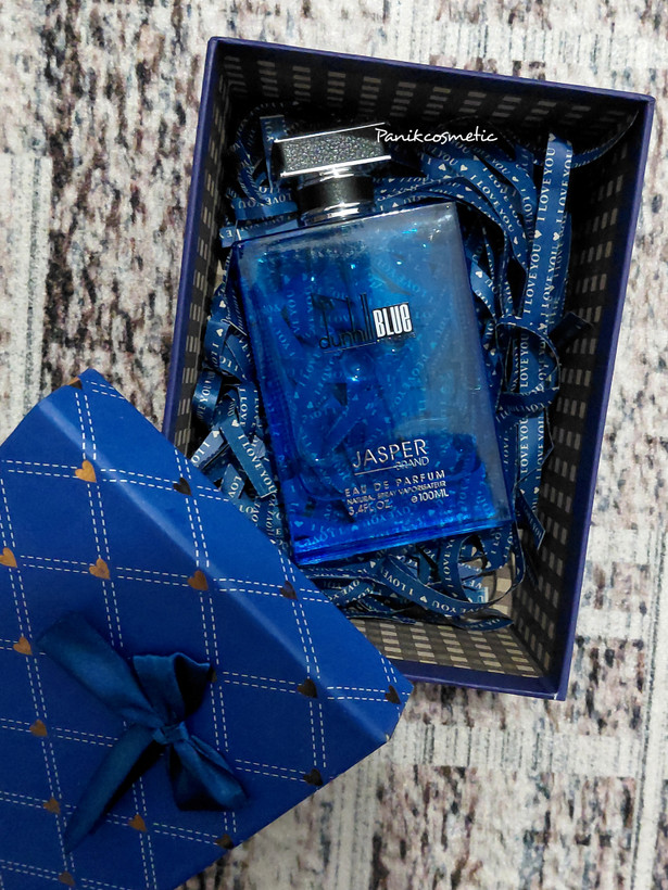 ادکلن 100 میل Dunhill Blue جاسپر + هارد باکس و پوشال