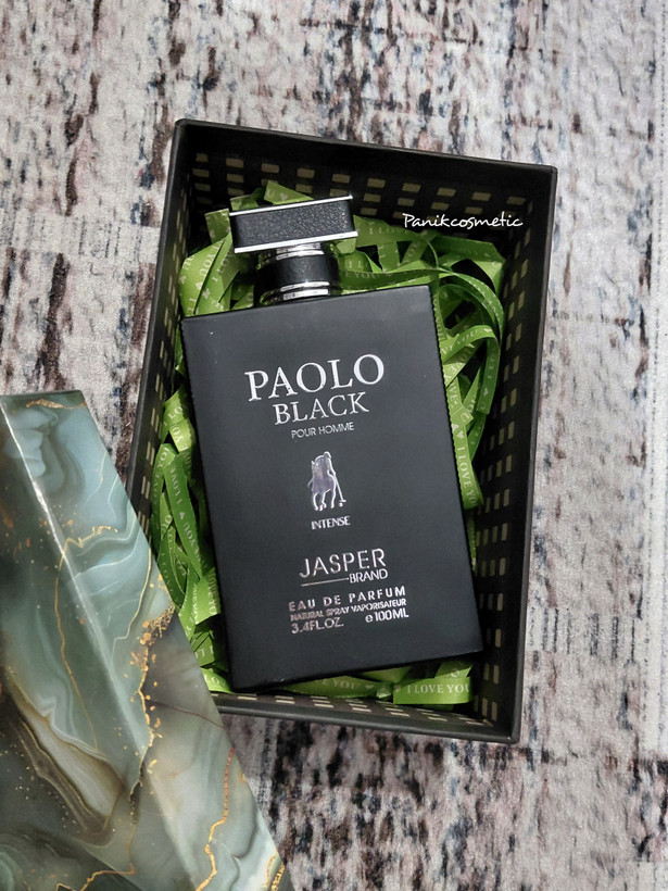 ادکلن 100 میل POLO BLACK جاسپر + هارد باکس و پوشال
