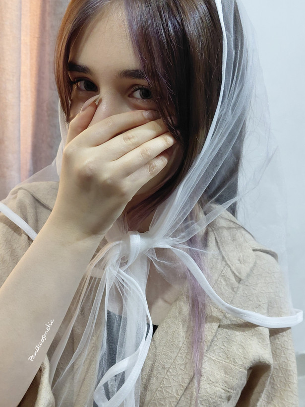 مینی اسکارف توری سفید